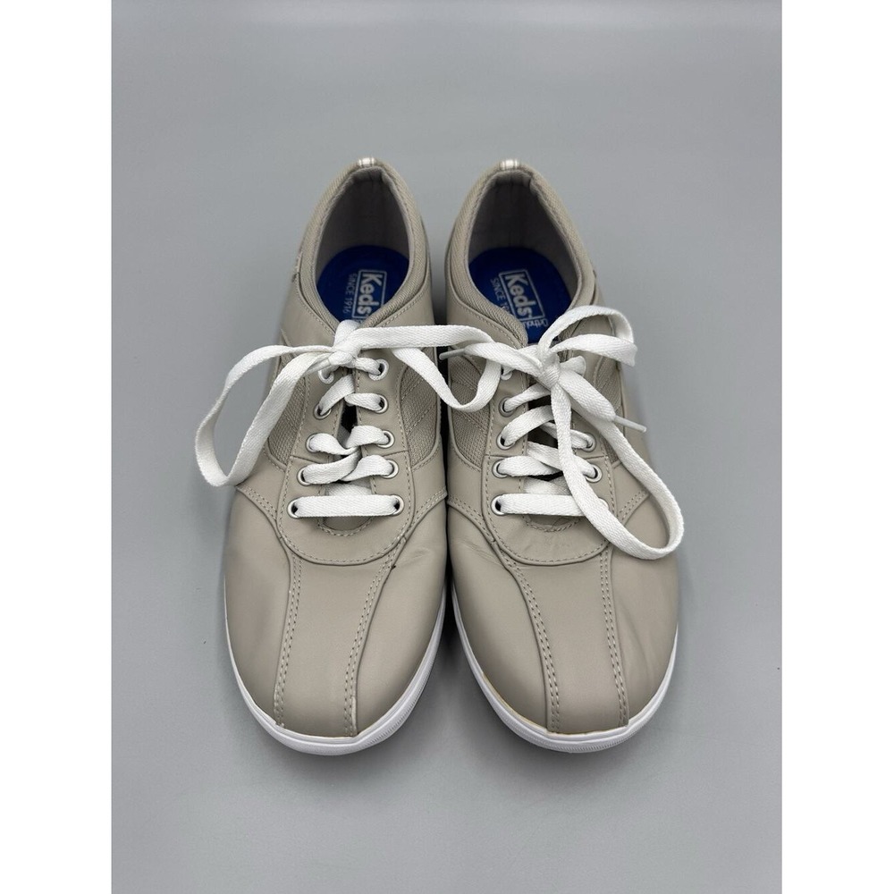 Keds Women's Ortholite Sneakers Shoes Brown Beige Leather Lace Up Size 11